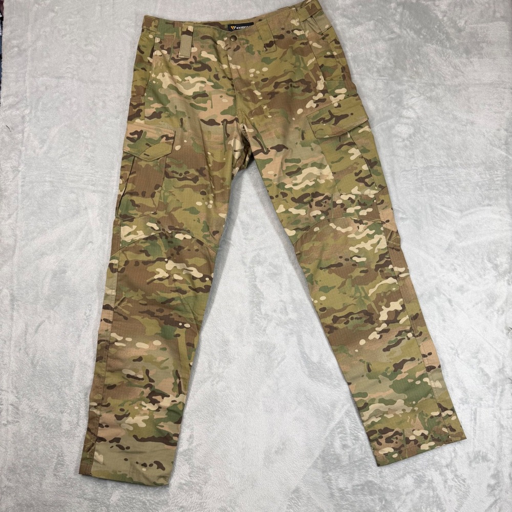 IDOGEAR Tactical Pants Mens 34W Multicam Camo Ripstop Combat Cargo Trousers
